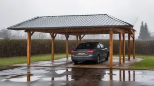 Jak zbudować wiatę z dachem jednospadowym